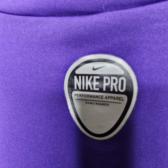 Nike Pro FITDRY Long Sleeve Base Layer Shirt Men's XXL Purple - Picture 6 of 7